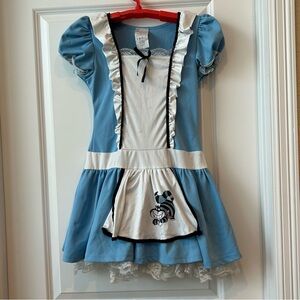 Spirit Alice in Wonderland blue white dress Sz Youth XL Lace Cosplay Halloween